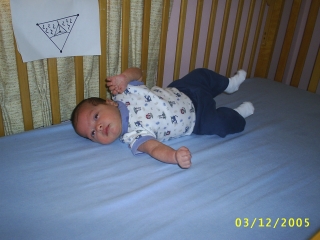 My very first Roll Over Ever!.  And it was all caught on camera.